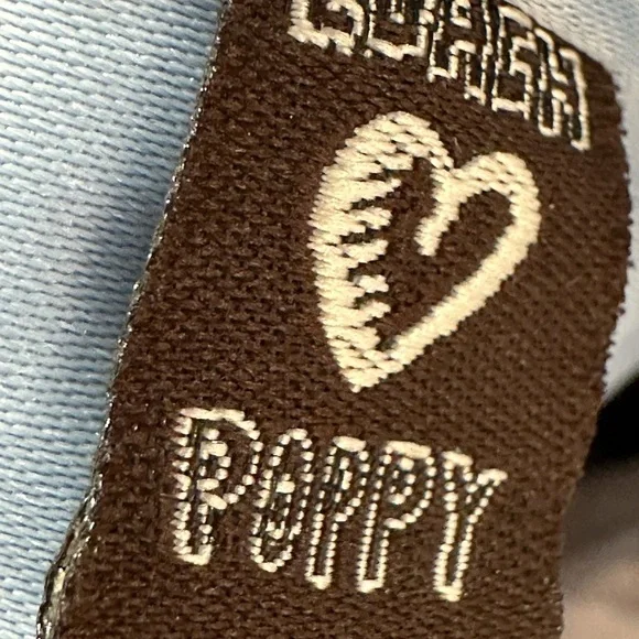 Coach 16988 Poppy Denim Blue and Silver Tote Shoulder Bag - Picture 6 of 16